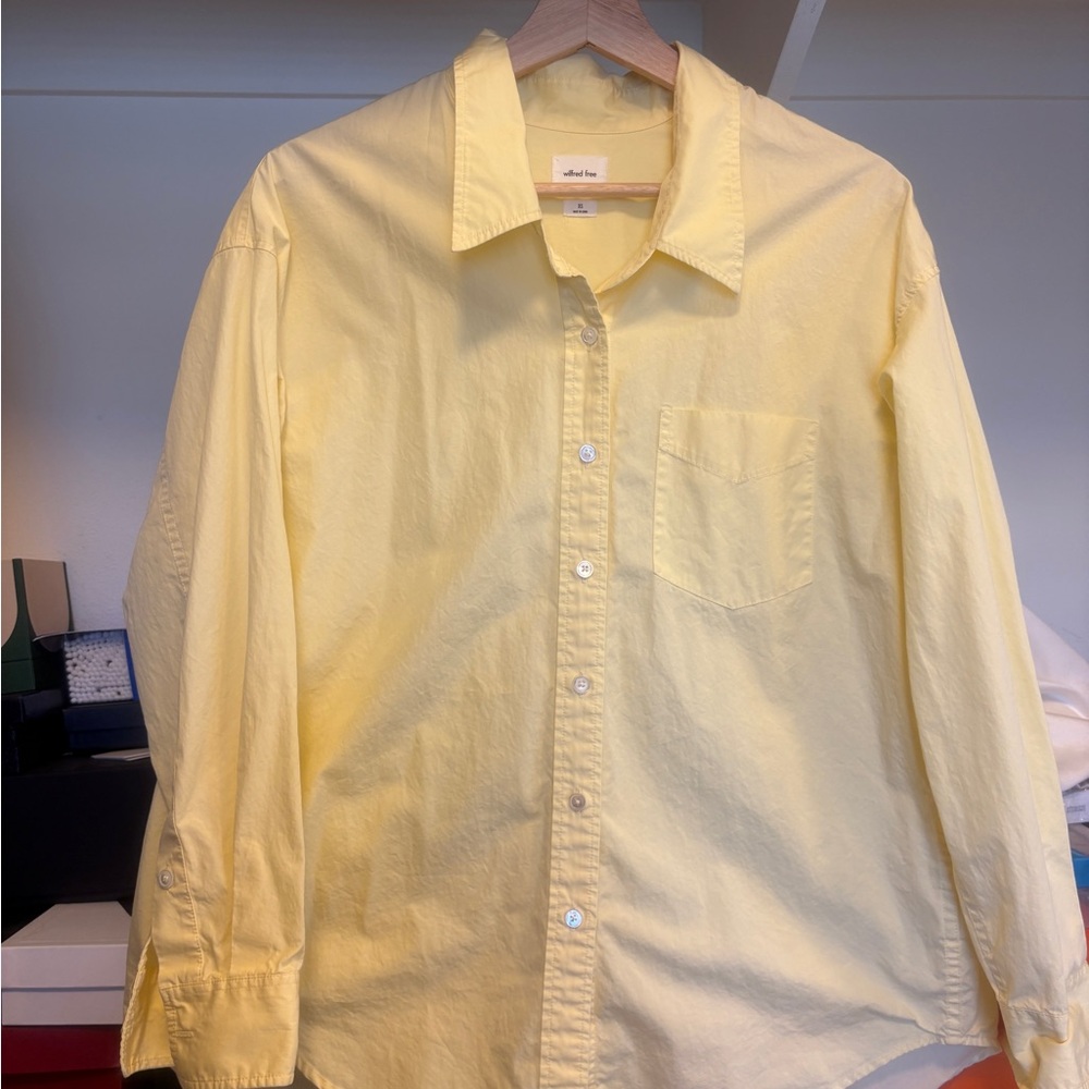 Aritzia Relaxed Poplin Shirt